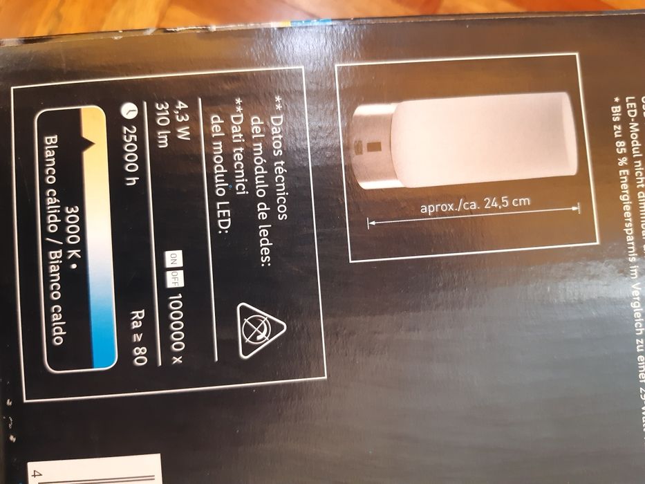 Lâmpada Led da tavolo