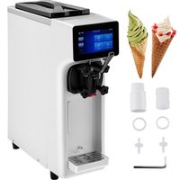 Máquina de Sorvete de Soft Serve Comercial (1000W, 10-20L/h)