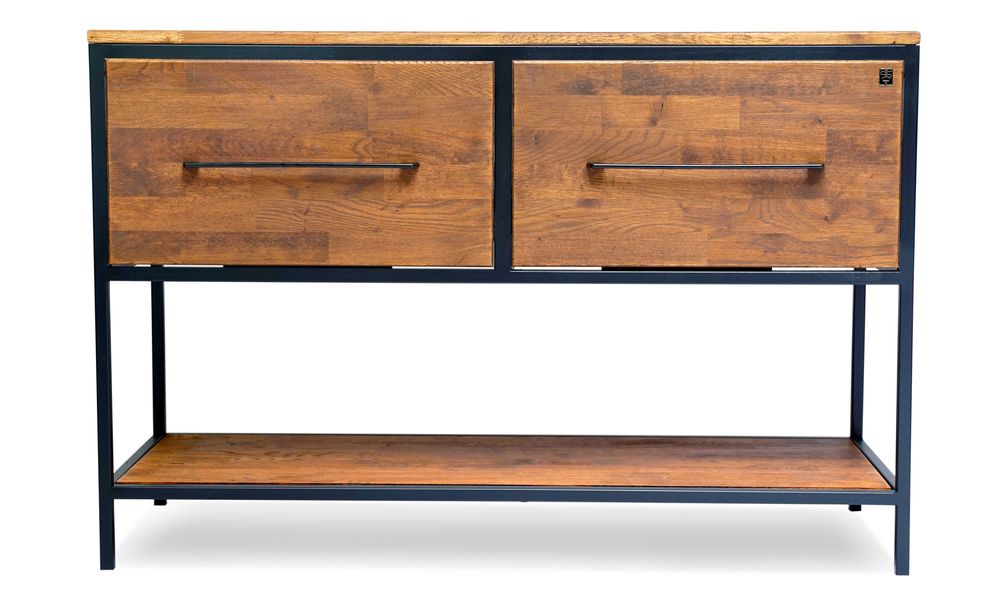 Szafka Łazienkowa Umywalkę Dąb - 170x45x80cm Loft Komoda Drewno dębowe