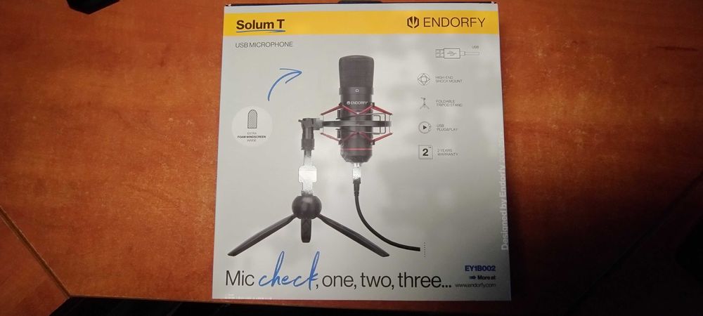Mikrofon do streamingu/nagrywania ENDORFY Solum T z wyposażeniem