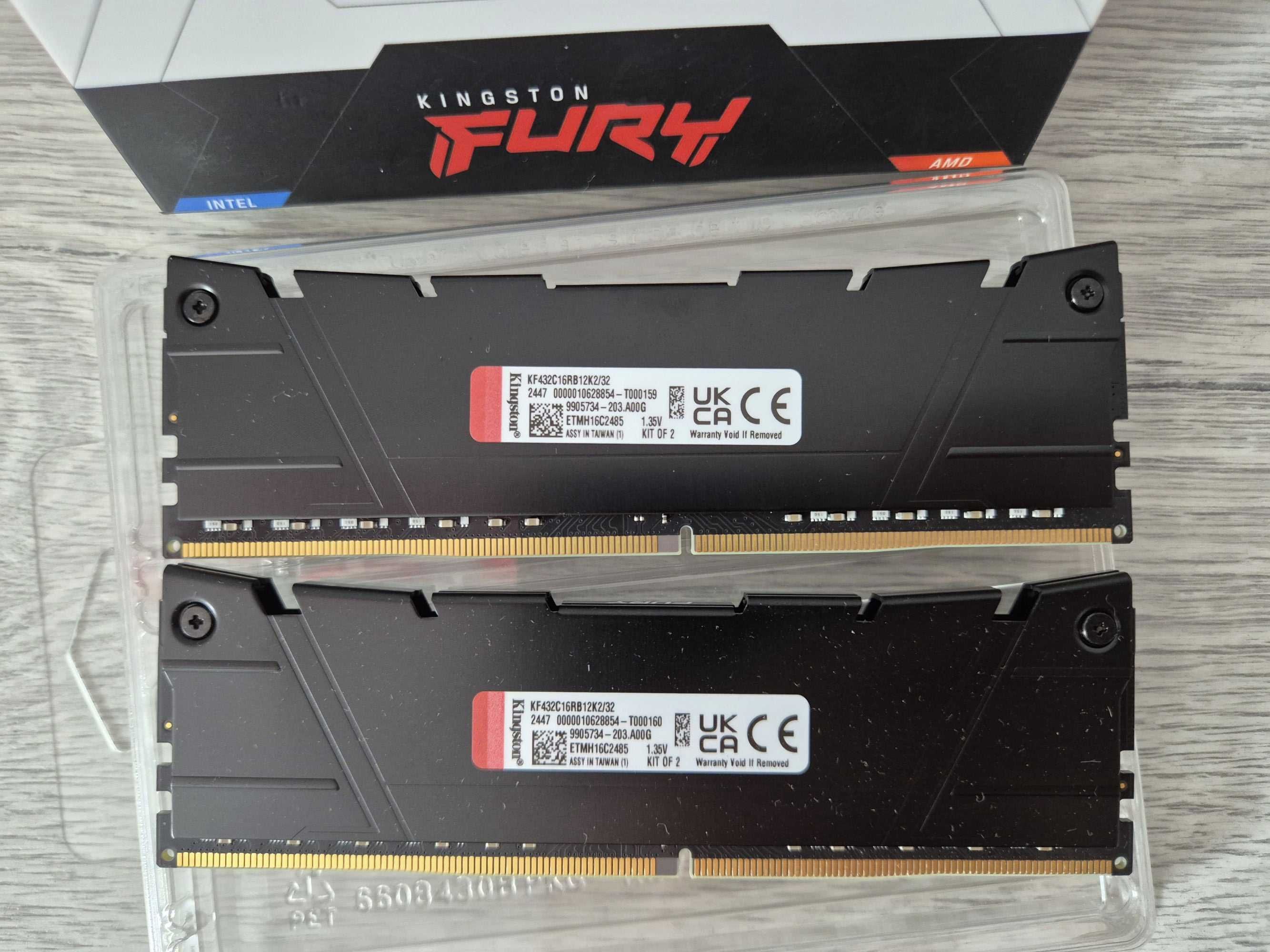 пам'ять DDR4 32GB Kit (2x16) 3200MHz Kingston Fury Renegade. Trade-in