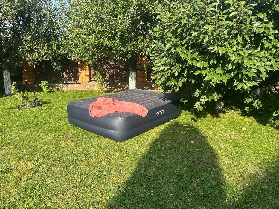 ‼️Надувная кровать двуспальная с насос. Матрас. Ліжко надувне чорне ‼️