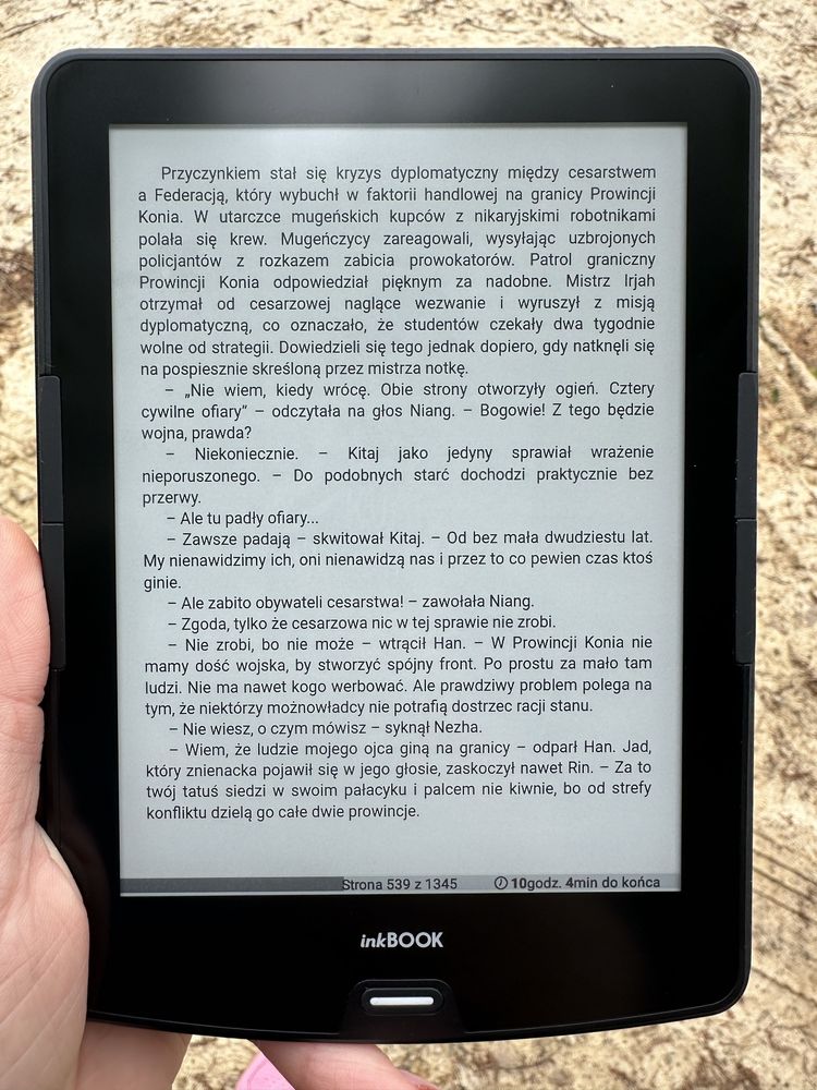 Czytnik inkbook calypso plus różowy zadbany etui