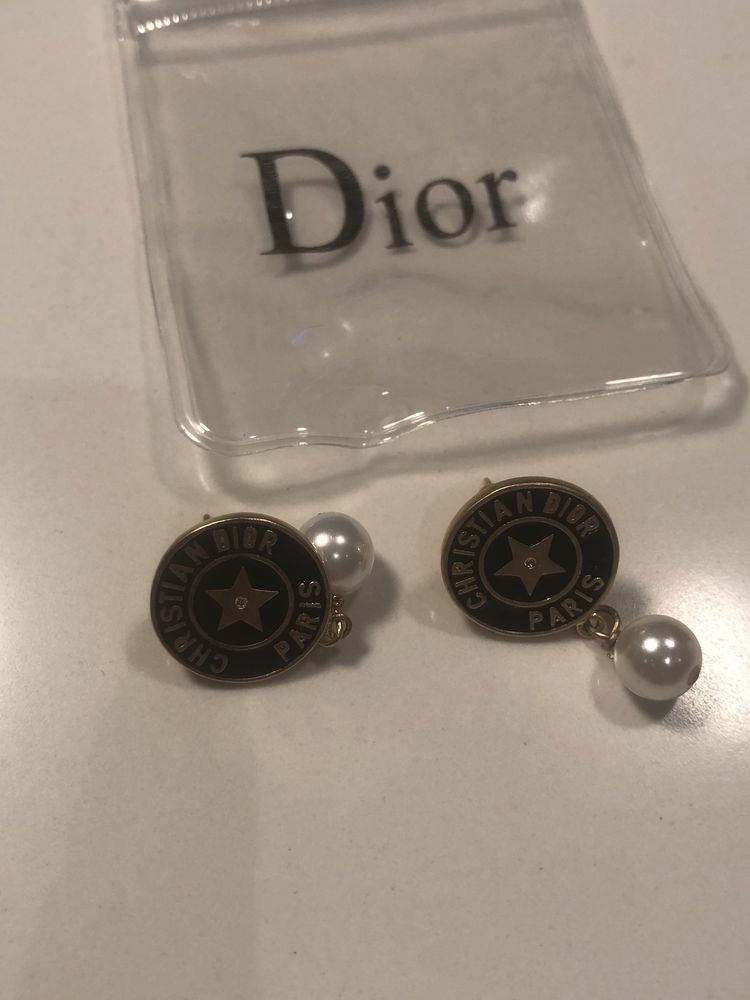 Kolczyki Christian Dior nowe okazja