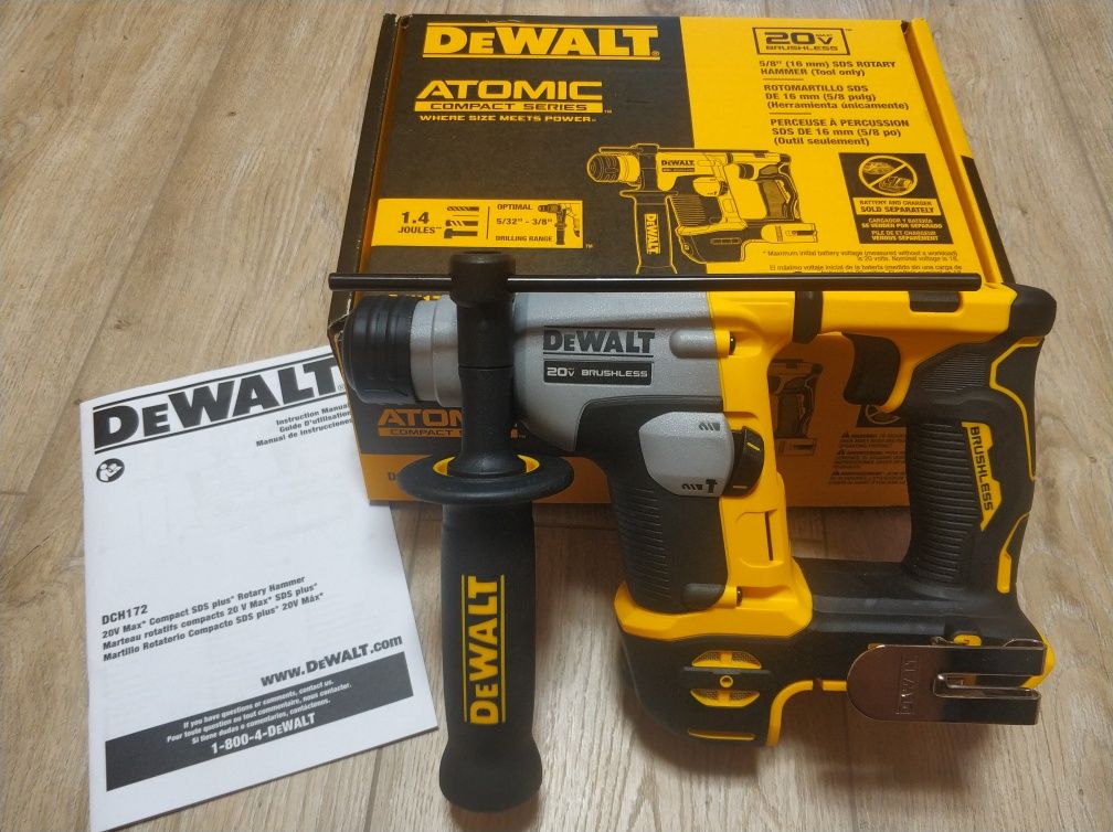 Перфоратор аккумуляторный SDS PLUS DeWALT DCH172  Atomic в кейсі