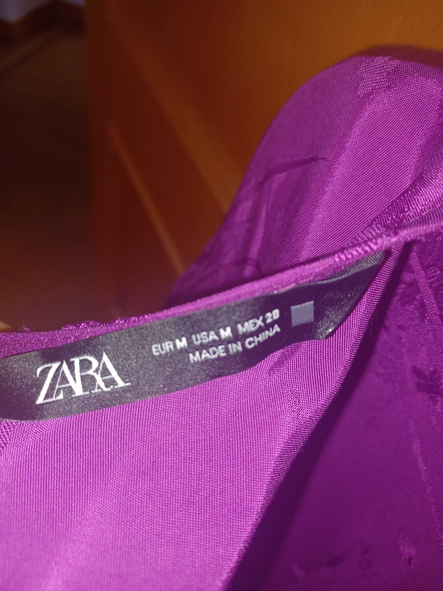 Vestido violeta da Zara novo