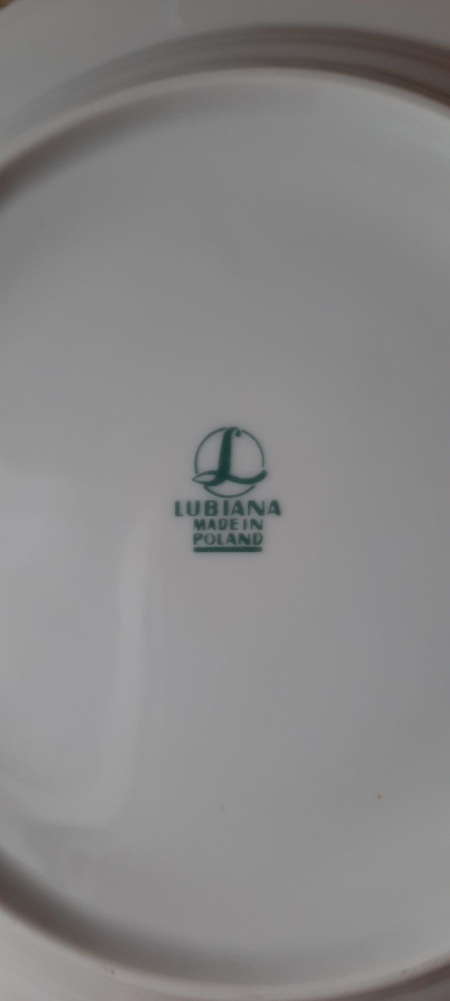 Zestaw 10 talerzy ORBIS Lubiana PRL