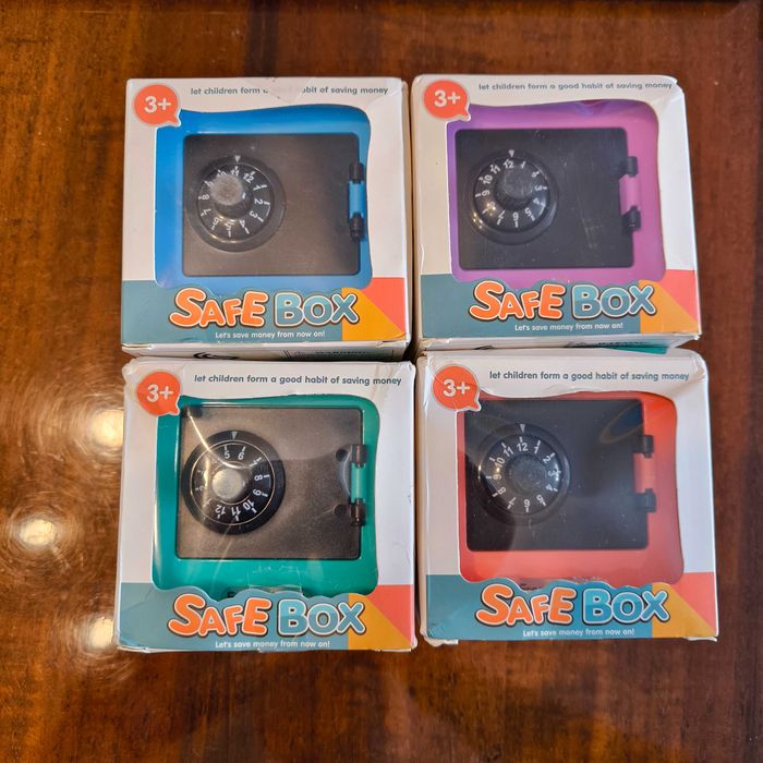 НОВЫЙ Детский Сейф копилка для хранения денег/монет с кодом блокировки