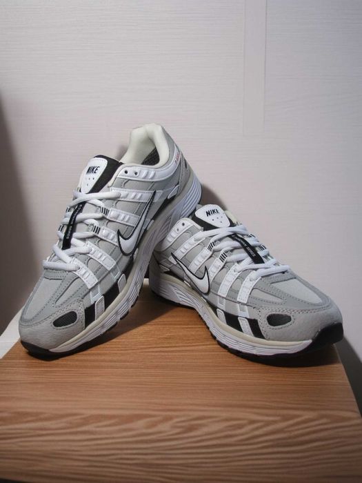 Кросівки Nike Р6000, кроссовки утеплені біло-чорні (0329)