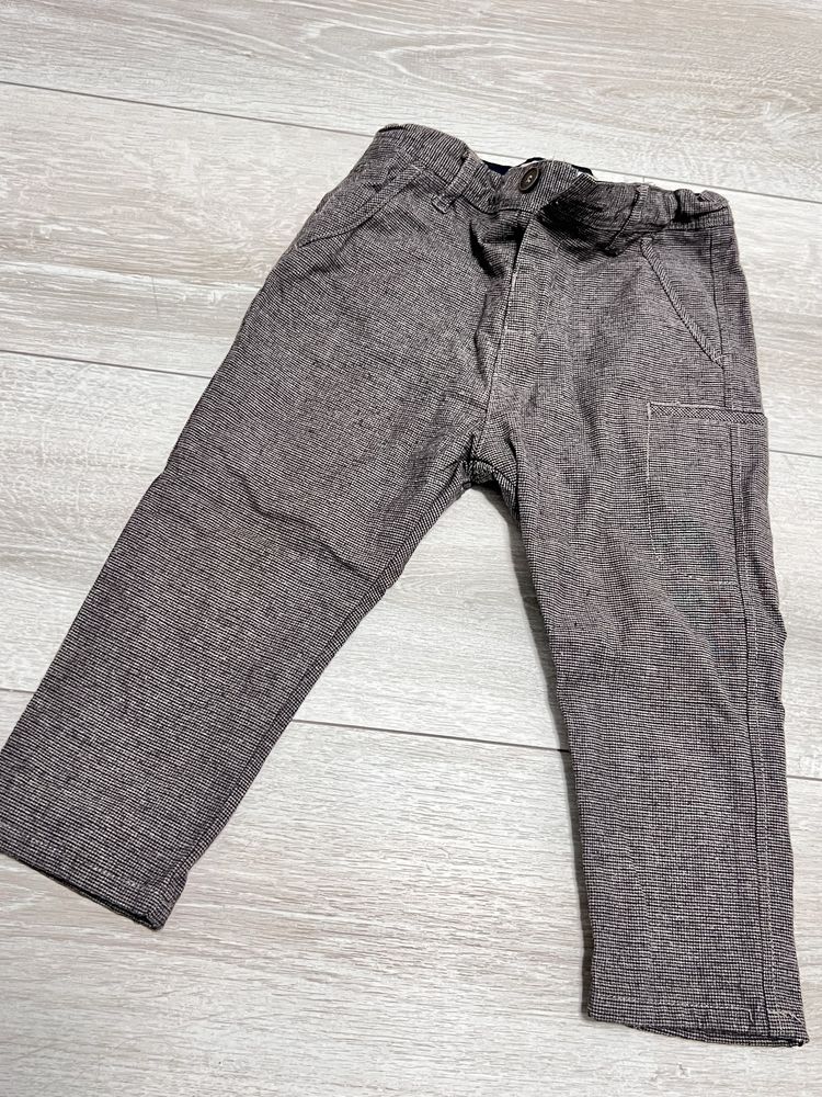 Zara moden spodnie w kratke dla malego modnisia 86cm