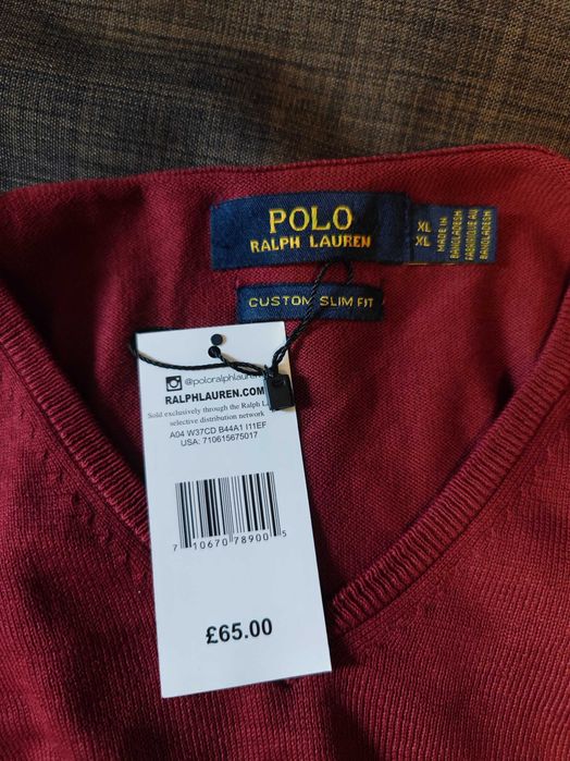 Мужской хлопковый джемпер Polo ralph lauren (Л-ХЛ)