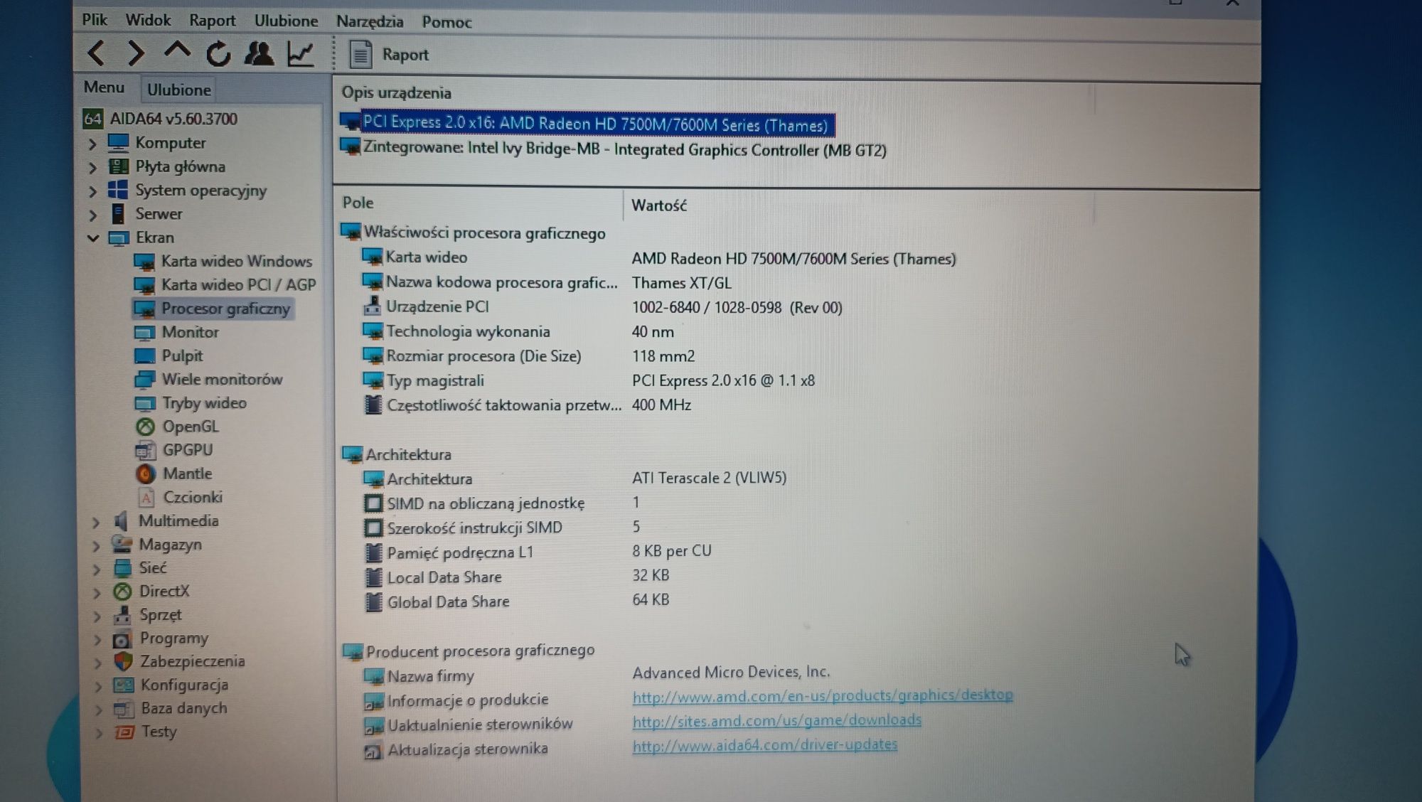 Laptop Dell 15" 8GB ram, SSD, HDD