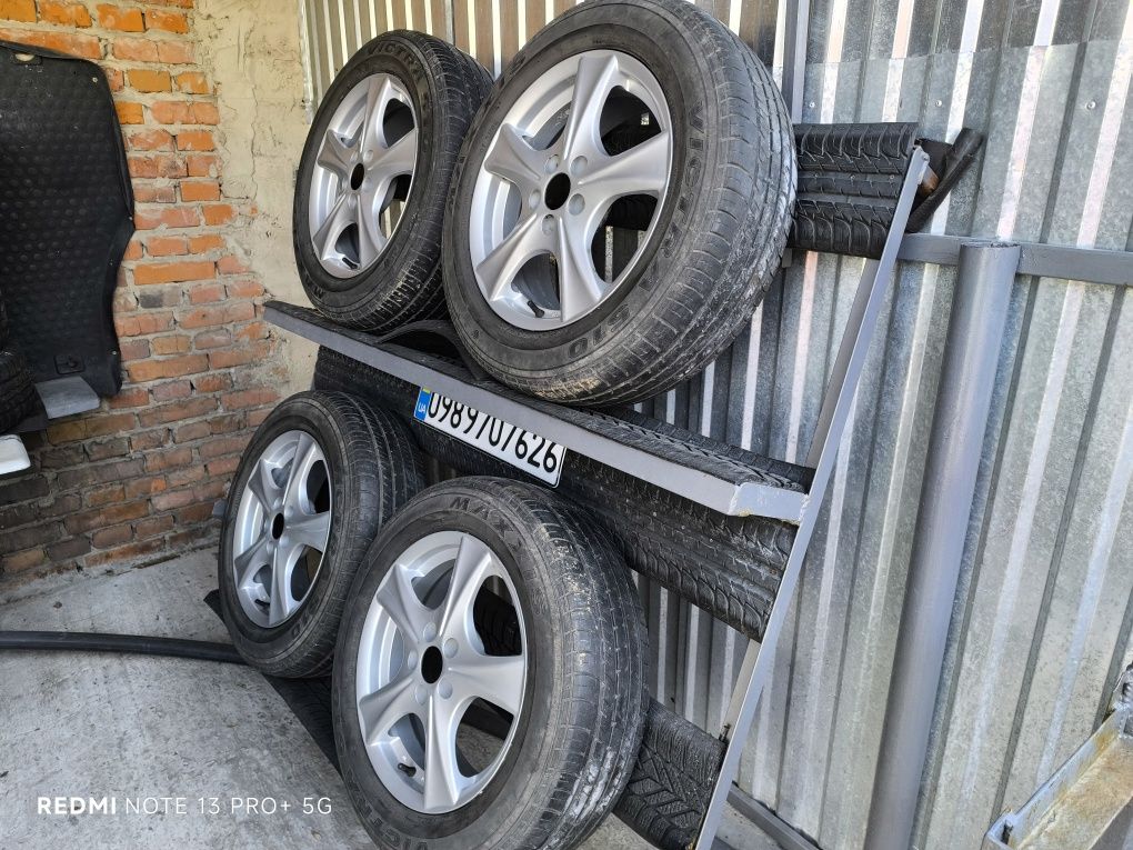 Aveo Cruze Astra Mokka R16 5x105 6.5J ET39 ЦО 56.6 мм літо 205/60R16