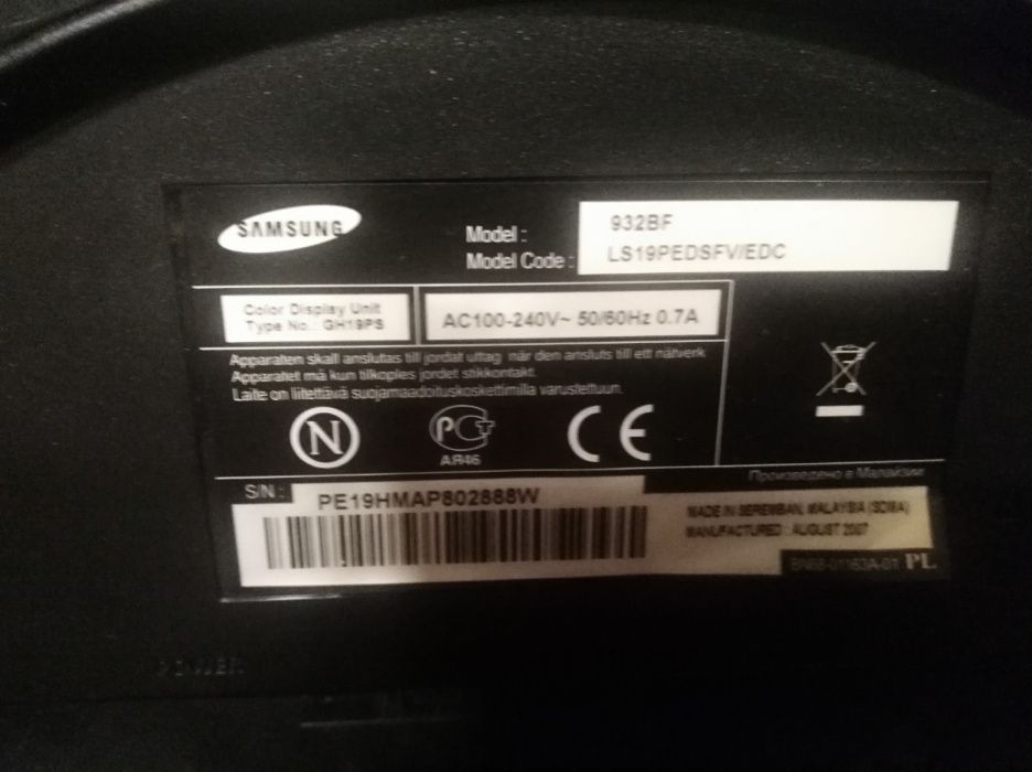 Монитор Samsung SyncMaster 932Bf