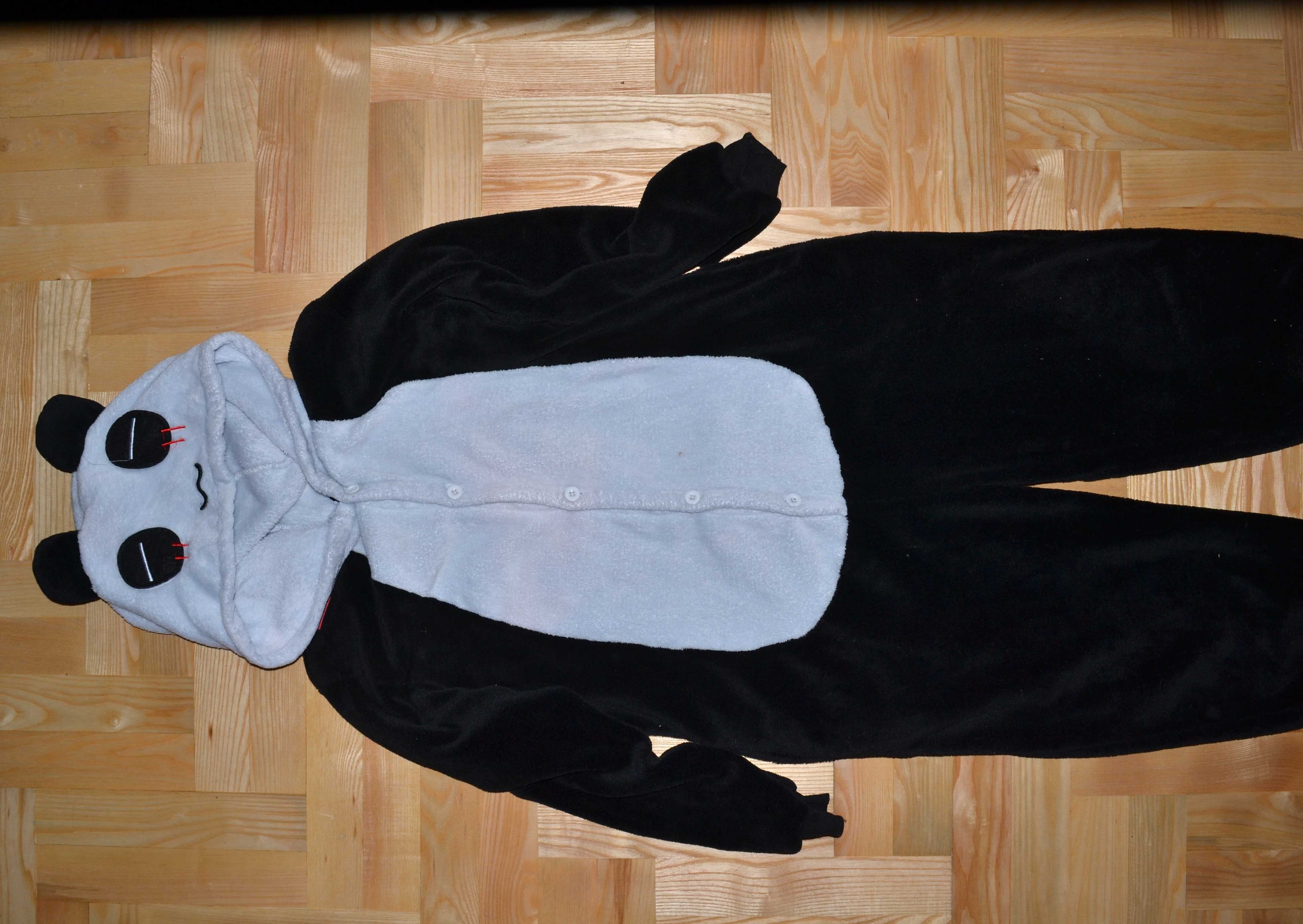 54#  Miś Panda piżama strój kombinezon  11/12 lat_146/152 cm