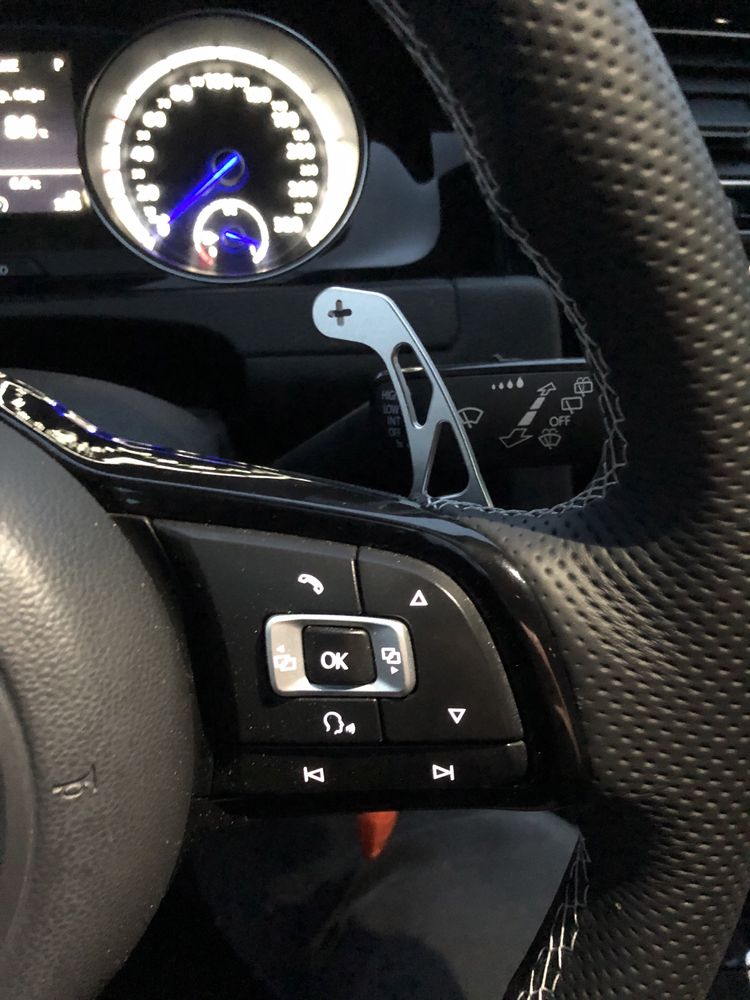 Łopatki Zmiany Biegów DSG VW GOLF VII R 7 R Czarne
