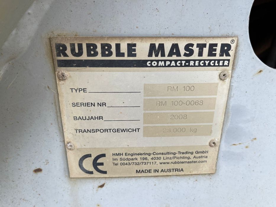 Kruszarka udarowa Rubble Master RM 100