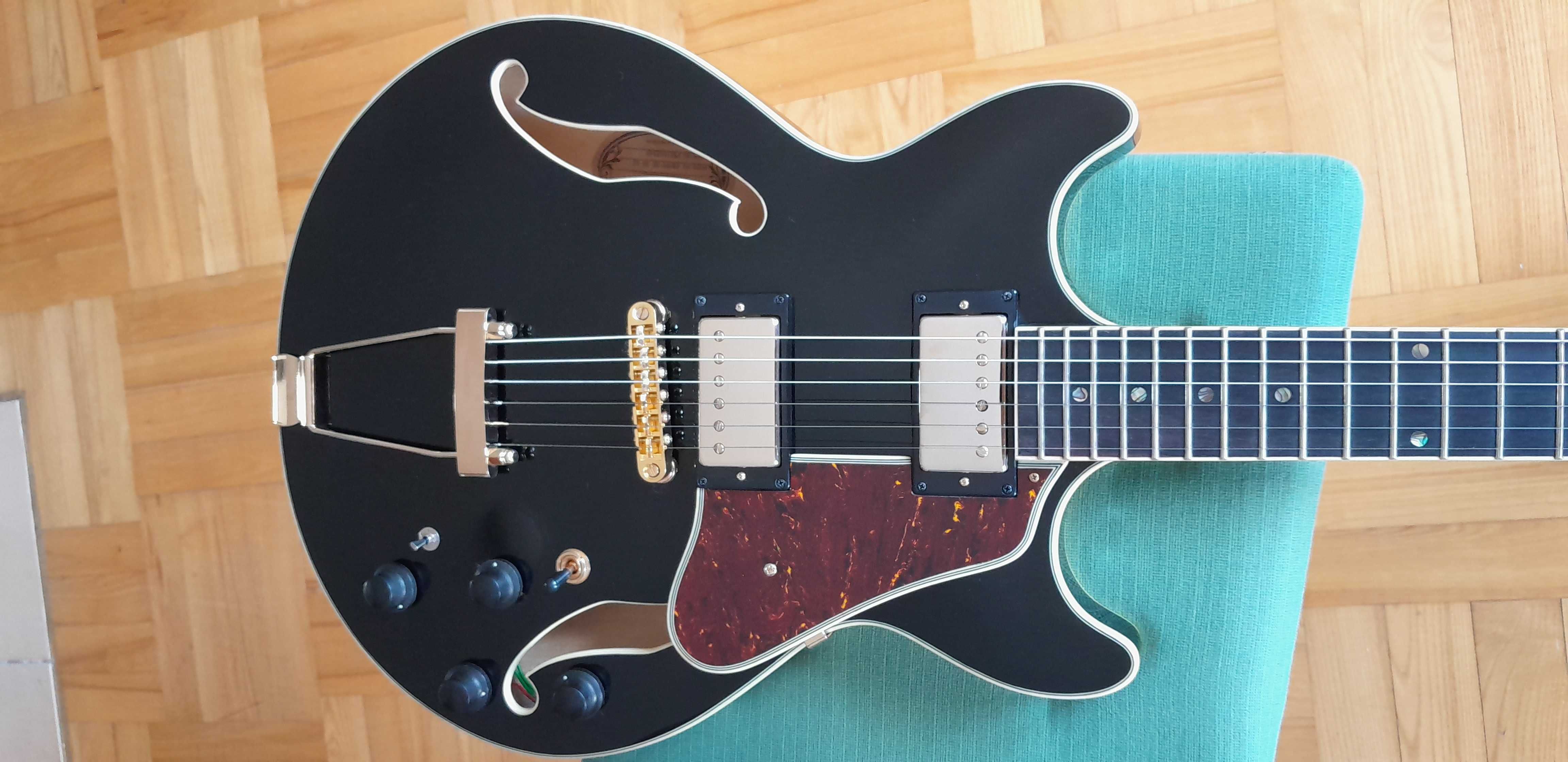 Ibanez AMH90-BK,gitara hollowbody,archtop,jazzowa.thinline