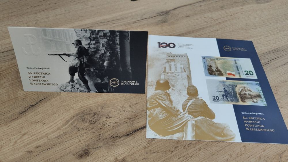 Banknot Kolekcjonerski NBP - 80 rocznica Powstania Warszawskiego