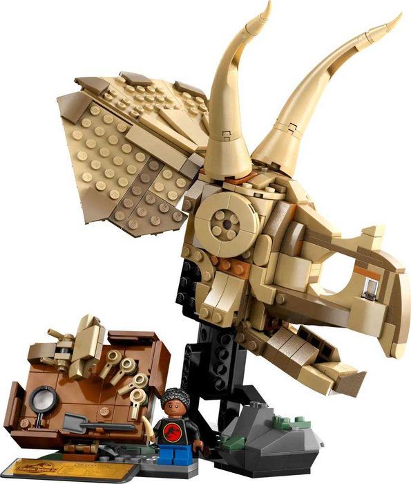 76969  lego jurassic world  szkielety dinozaurów czaszka triceratopsa;