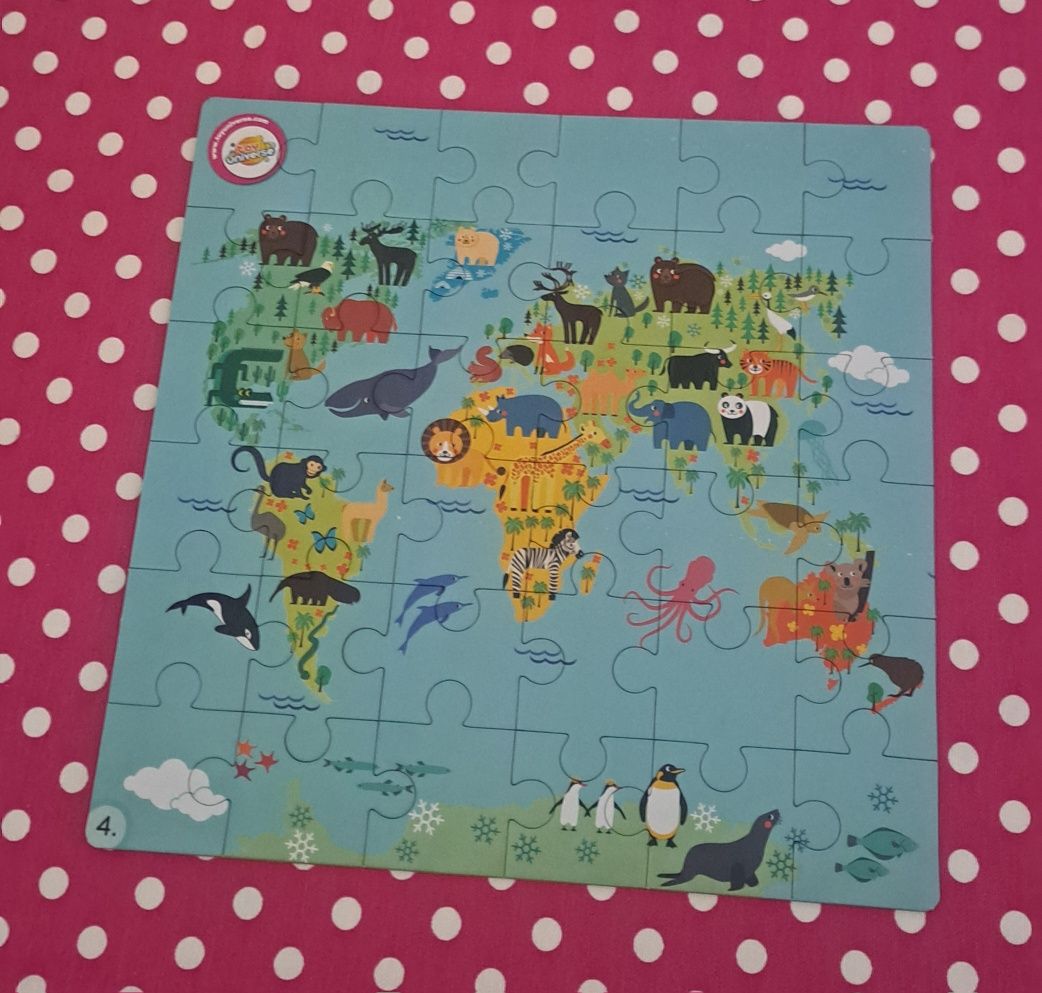 Puzzle mapa świata