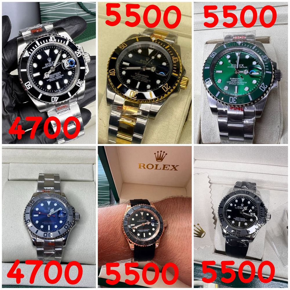 Часы мужские чоловічий годинник Ролекс rolex submariner механика 40мм