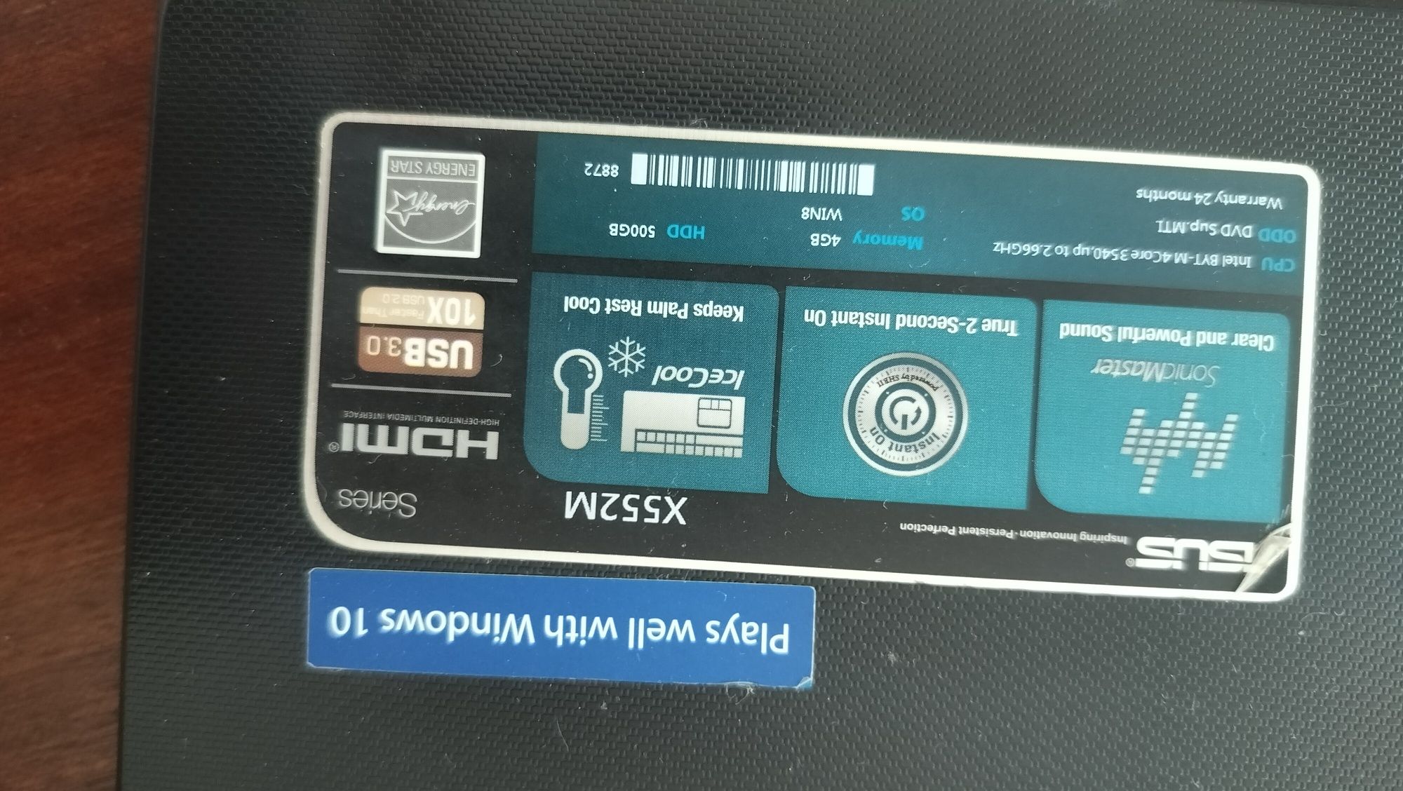 Portátil marca  Asus X552M - Ótimo Estado