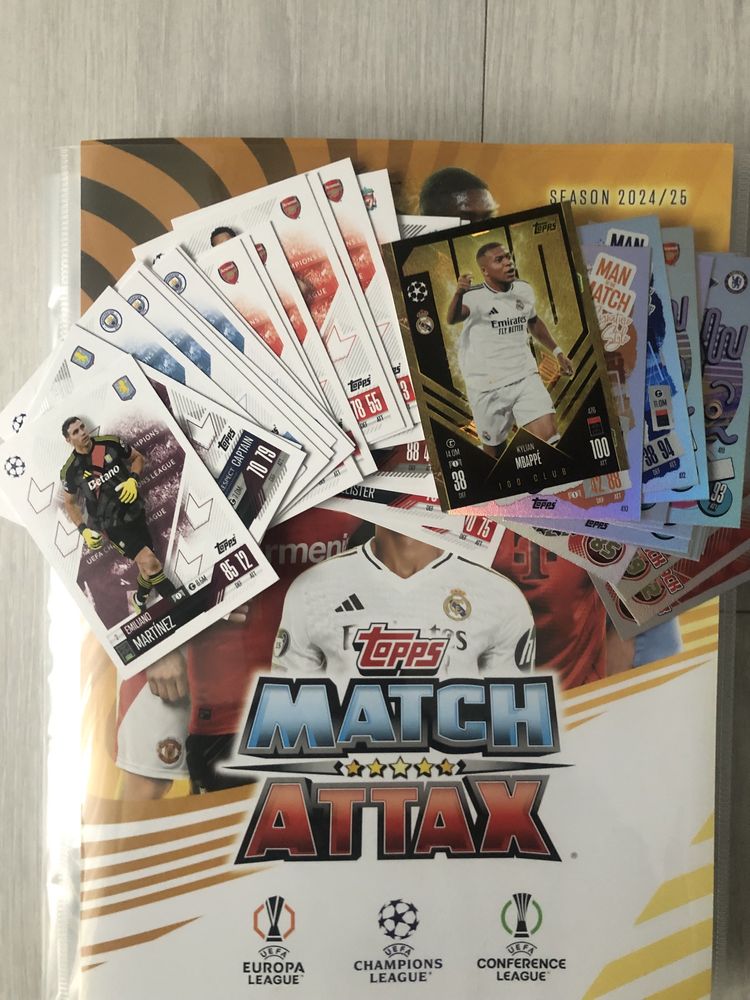Zestaw 100 kart(10 spec) + BLACK EDGE GRATIS! Topps Match Attax 24/25!