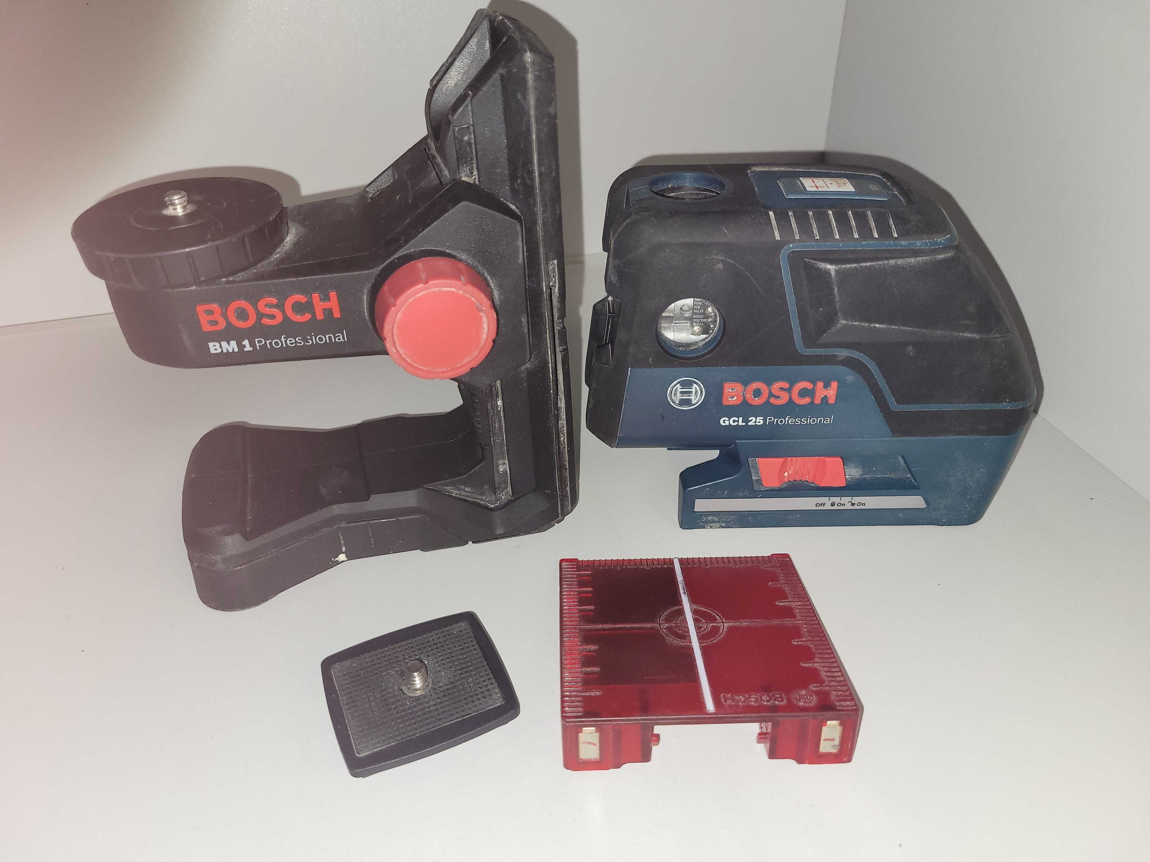 Laser liniowo punktowy BOSCH GCL 25 + uchwyt BM1 Professional krzyżowy