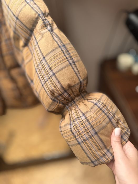 Пухова куртка в клітинку ONLY