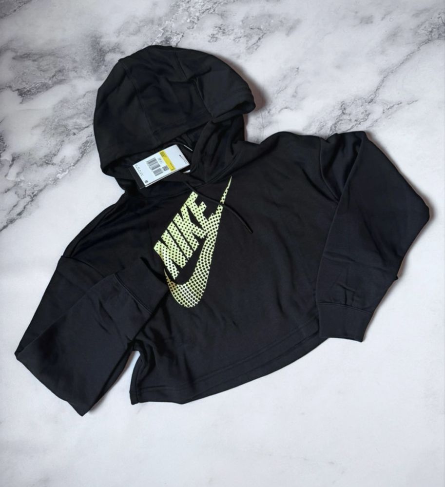 Nowa sportowa Nike Bluza z Kapturem Fleece Crop Dance damska sportowa