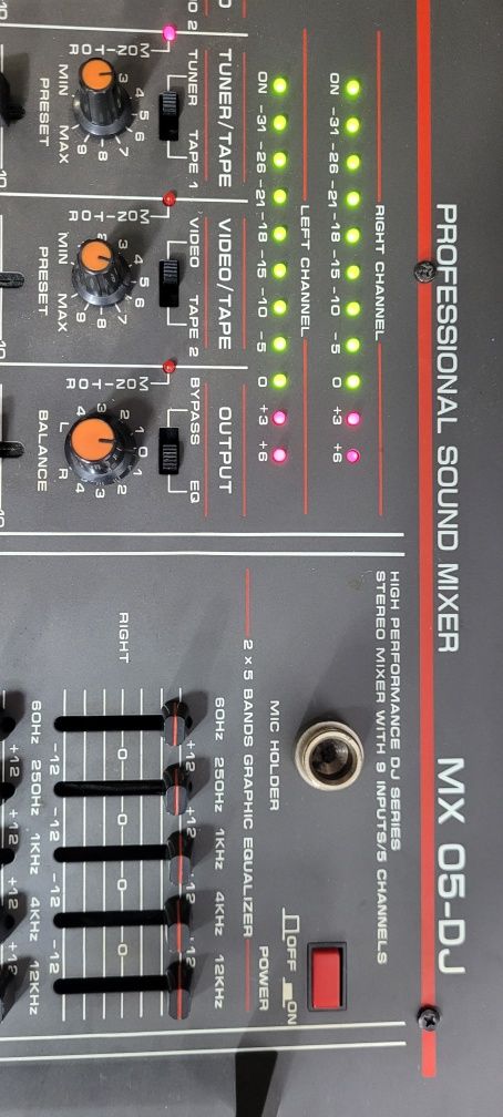 JBsystems Professional Sound Mixer MX 05-DJ