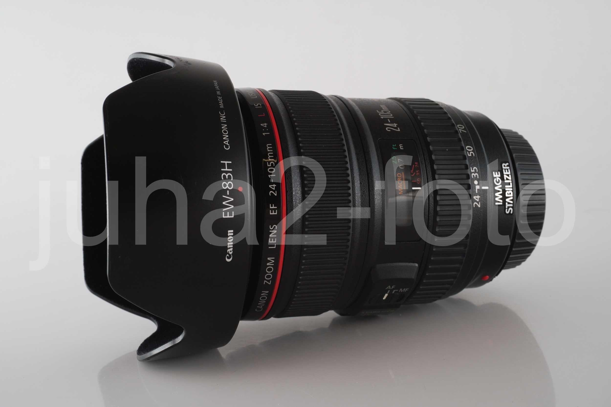 Obiektyw Canon EF 24-105 f/4L IS USM, stan bdb. + UV