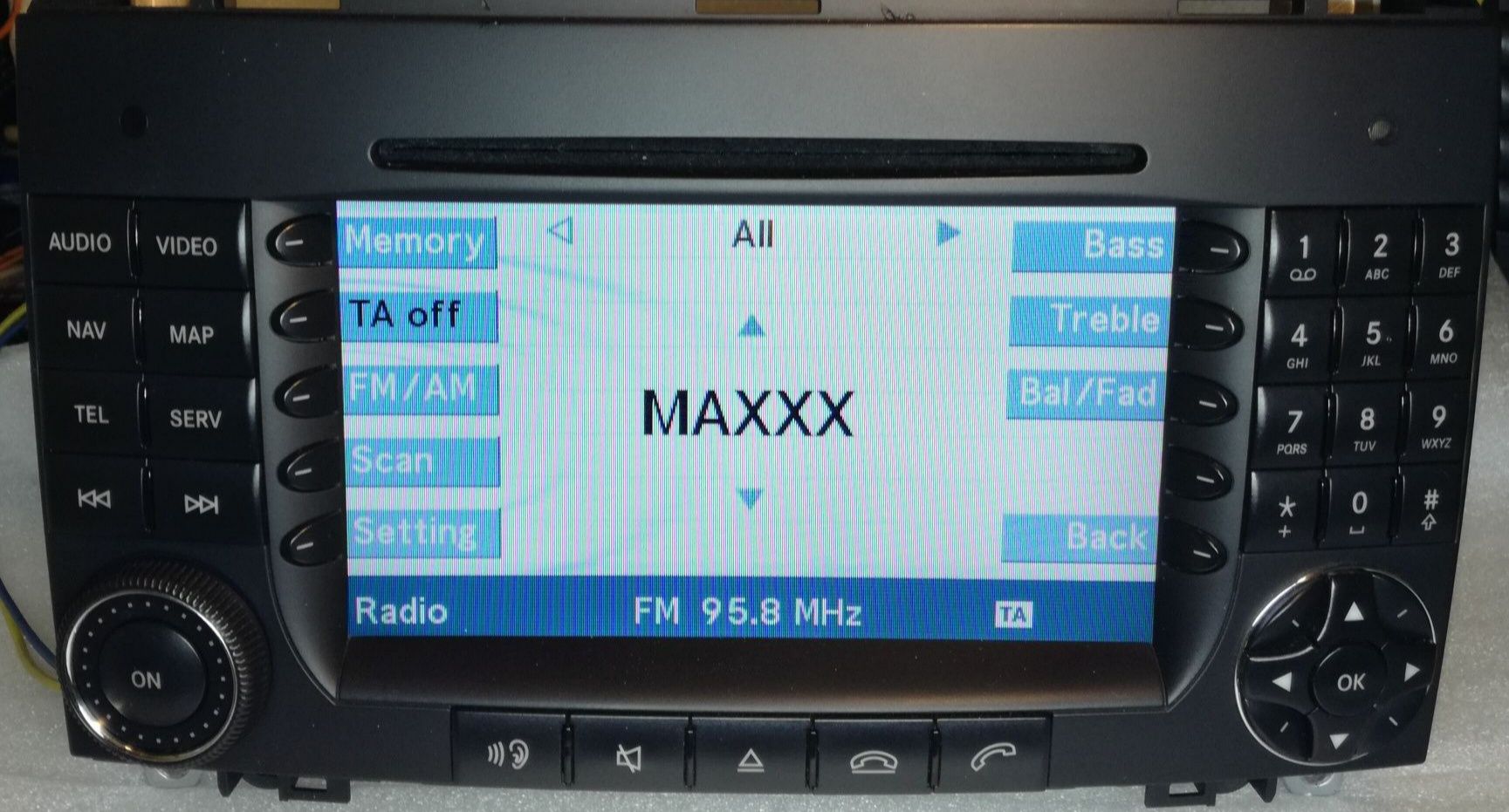 Mercedes W203 NAWIGACJA Radio Comand PL Menu Europa Ntg2