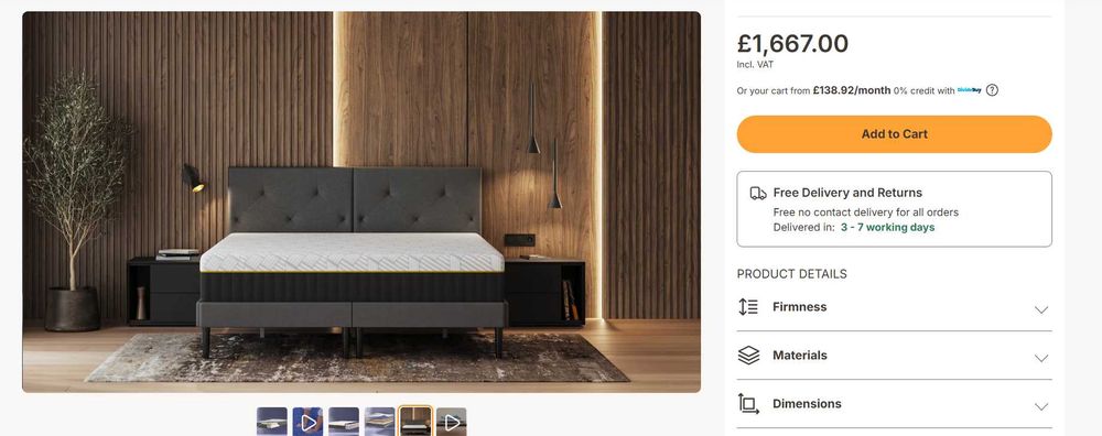 Colchão Emma Hybrid Airgrid 180x200 - NOVO POR ABRIR