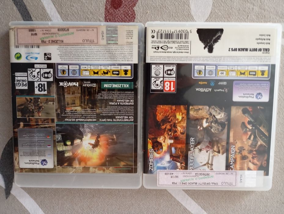 2 caixas de Jogos