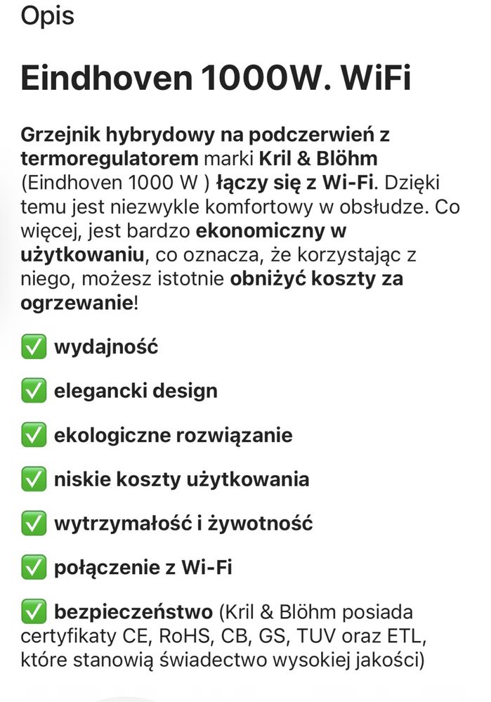Grzejnik stalowo-panelowy kril blohm na podczerwień