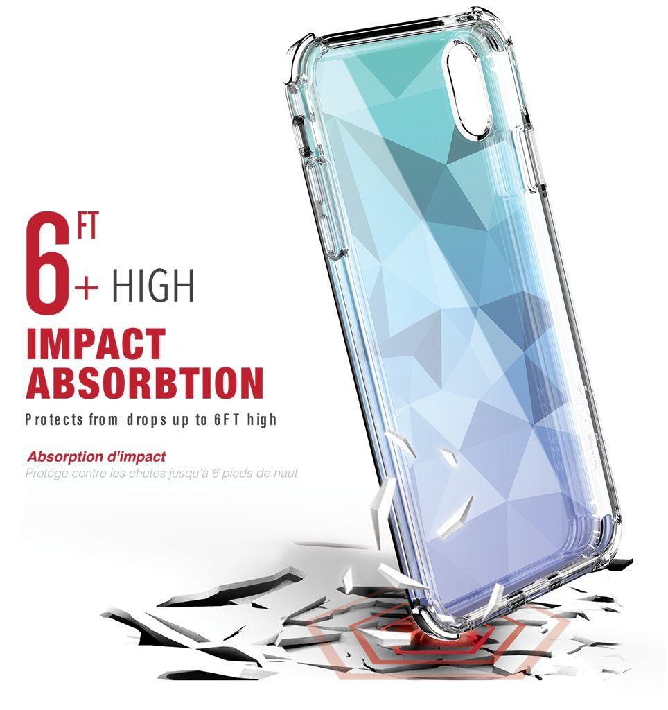 Etui Ballistic do iPhone Xs Max Jewel Mirage Blue Gradient