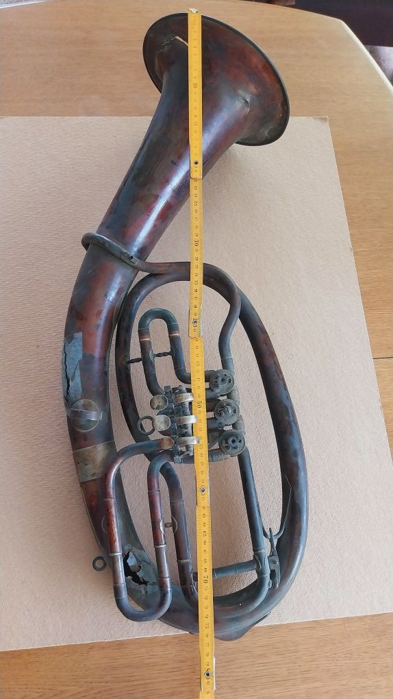 Stara tuba altowa sygnowana AMATI Kraslice instrument muzycz