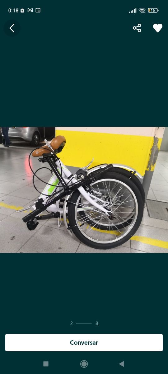 Bicicleta dobrável Nova