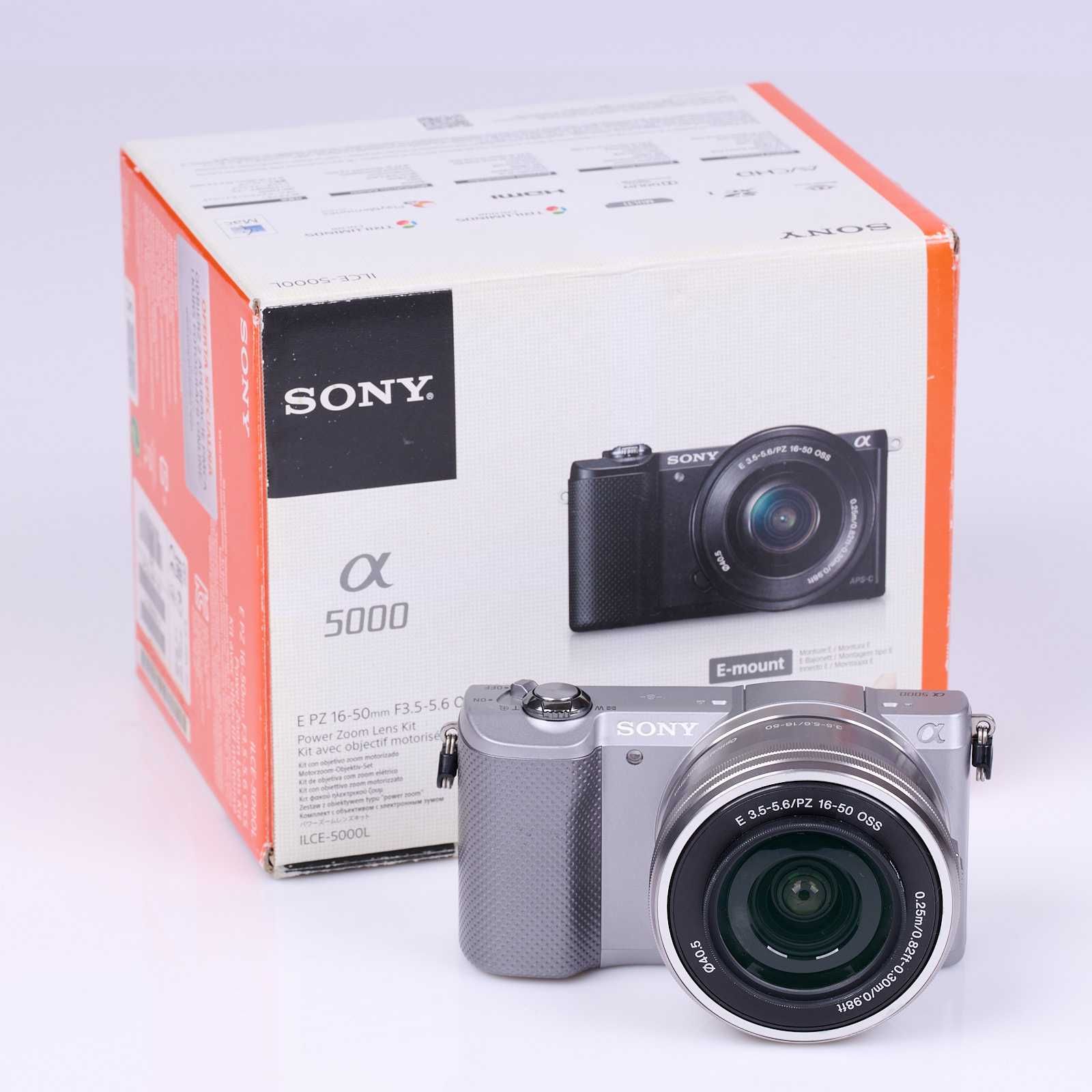 SONY Alpha 5000 z obiektywem 16-50 mm oss f 3,5-65