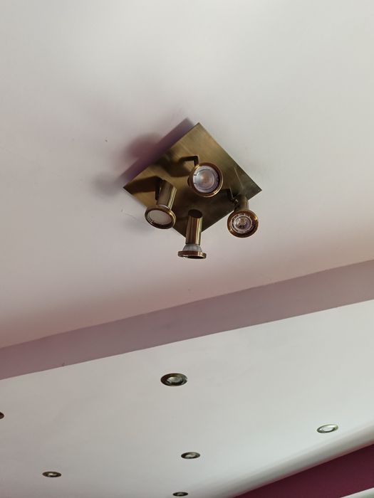Lampa sufitowa 4 punktowa, mosiądz