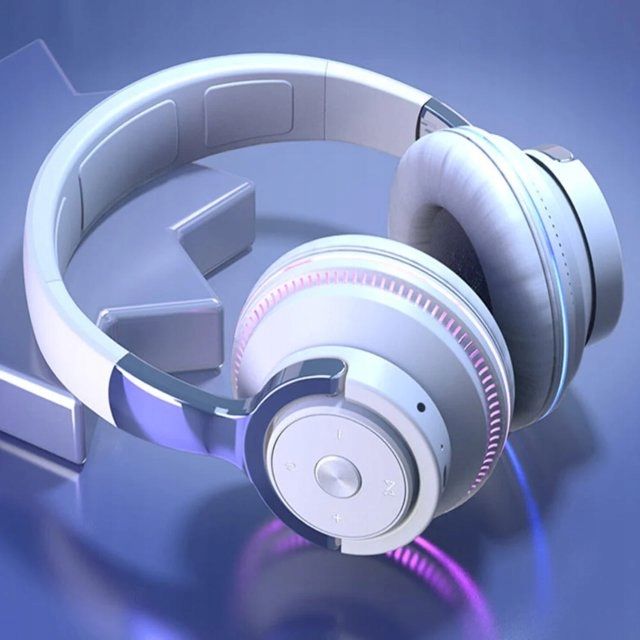 Słuchawki Bezprzewodowe H2 Bluetooth Mp3 Nauszne Mikrofon Rgb Dla Dzie