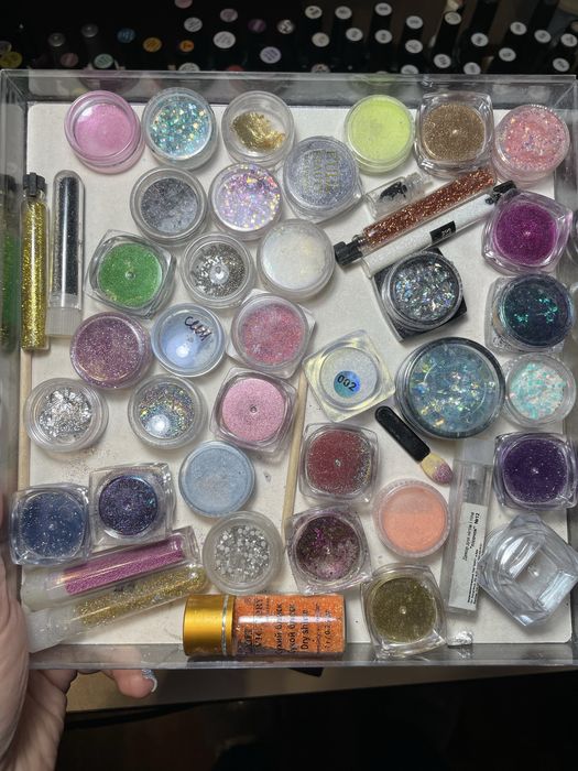 Блиски, втирки, хлопʼя, поталь