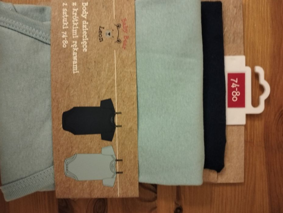 Body z krótkim rękawem 2 szt. 74-80