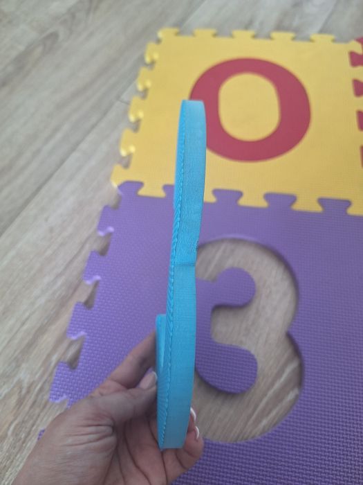 Puzzle piankowe z cyferkami na podłogę, mata