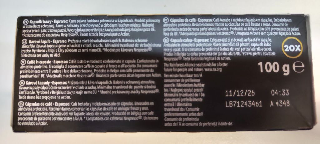 Kapsułki kawa do nespresso