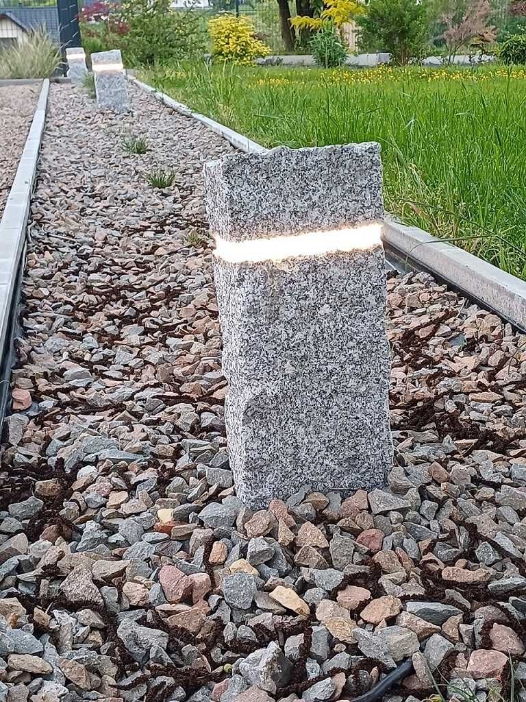 Granitowa Lampa Ogrodowa LED 12/24/230V
