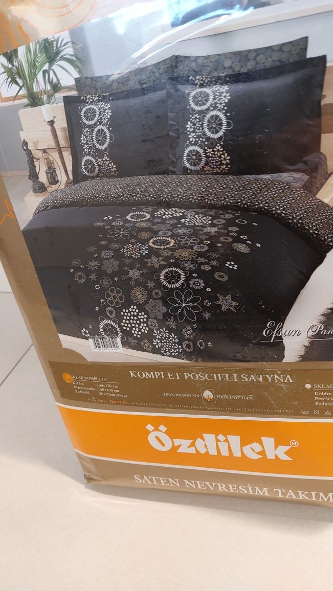 Pościel satynowa komplet 200x220
