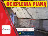 Ocieplenia pianką PUR, Piana, izolacja poddasza - wieszaki GRATIS!